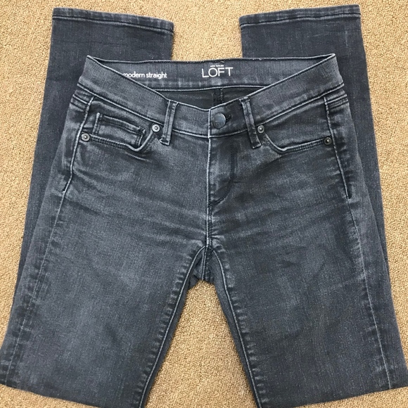 LOFT Denim - Loft Modern Straight Gray/Black Jeans